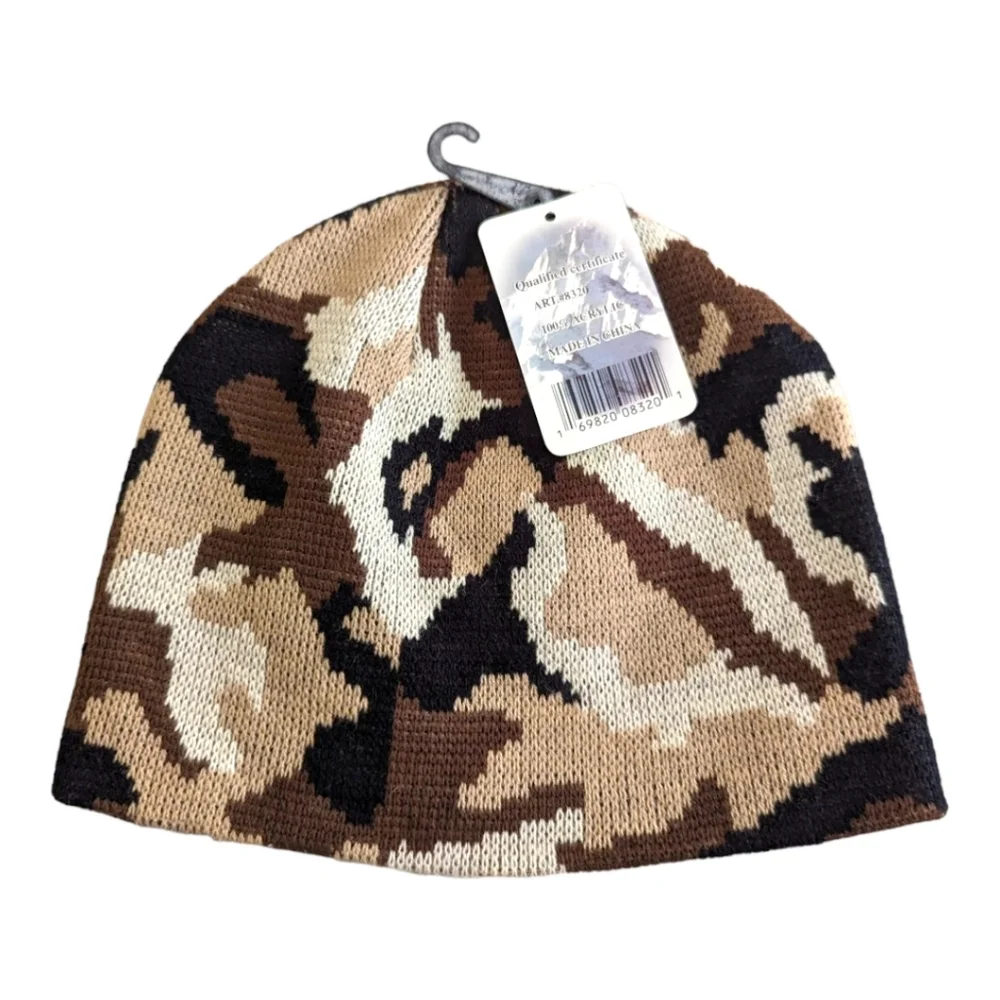 JOHN KENT CAMOUFLAGE‎ BEANIE KNIR HAT WINTER HAT ONE SIZE--8320A